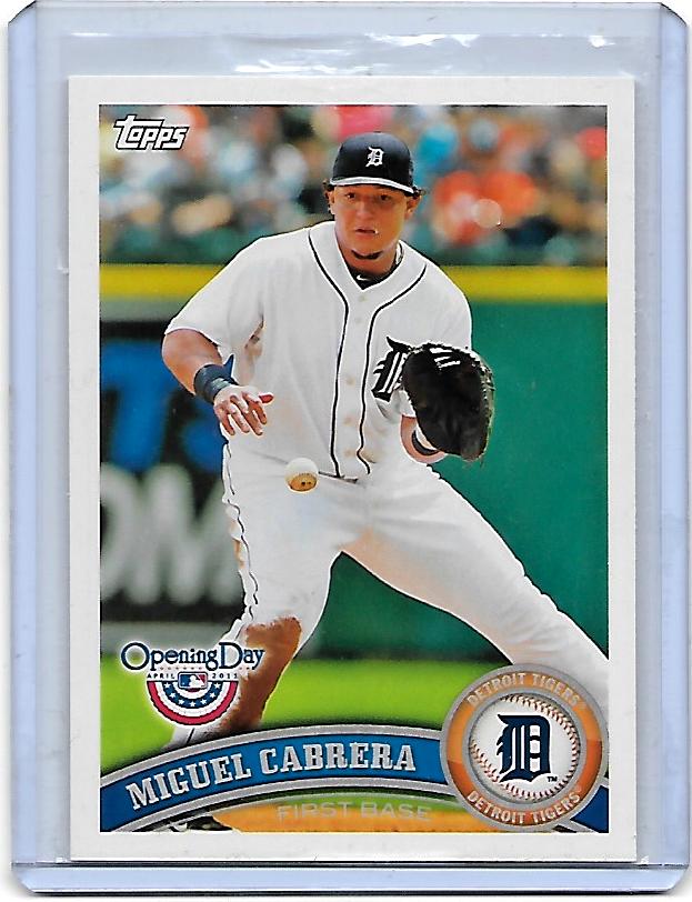 2011 Topps Opening Day Miguel Cabrera  Card #100 - Detroit Tigers